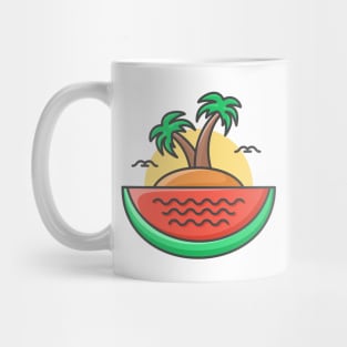 Watermelon Island Mug